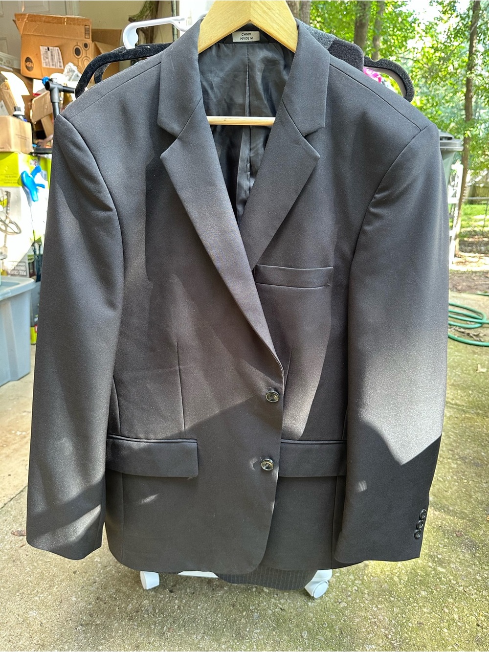 Men's Black Tailored Blazer - Classic Professional Style
